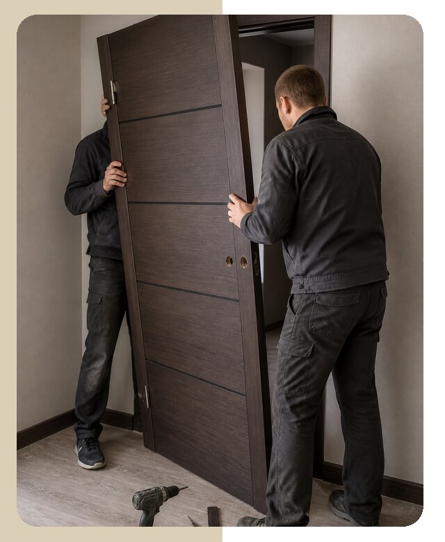 Профессиональная замена дверного полотна под ключ в Ленинске-Кузнецком